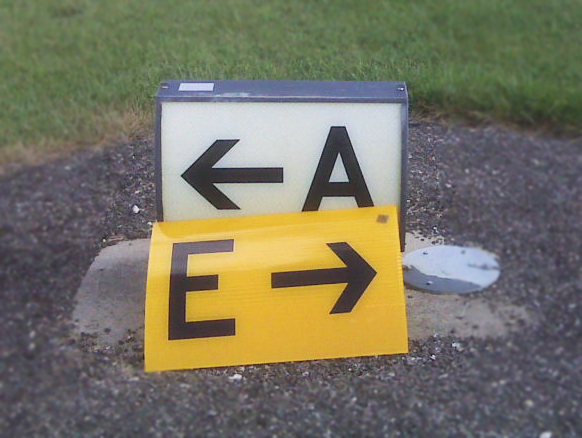 Lumacurve Airfield Signs